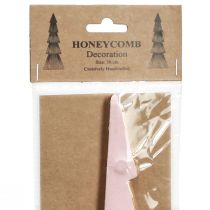 Artikel Bordsdekoration Julgran bikakepapper Aprikos Guld H30cm 2 st