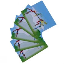 Artikel Bordsdekoration skolanmälan, placeringskort skolstartsdekoration 6×9cm 6st