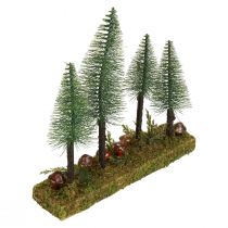 Bordsdekoration minigranar konstgjord granskogsbotten 30cm