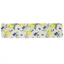 Artikel Bordslöpare citroner och oliver bordslöpare sommartextil 138×32cm