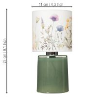 Artikel LED-bordslampa med blommönster för elegant vardagsrumsbelysning, 23 cm