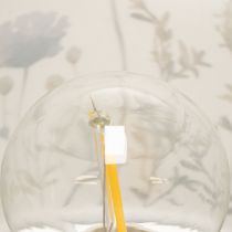 Artikel LED-bordslampa med blommönster för elegant vardagsrumsbelysning, 23 cm