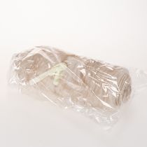 Artikel Beige bordslöpare med fuskpälsyta som pälsband, 24x140cm