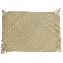 Artikel Bordsunderlägg sjögräs rektangulär bordsdekoration vattenhyacint natur 33 × 48cm