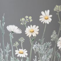 Artikel Blomkruka med delikat vildblomsdesign, praktisk användning på balkong eller terrass, 15 cm, 3 delar