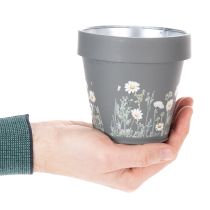 Artikel Blomkruka med prästkragemotiv för elegant inredning, 11 cm, 4 delar