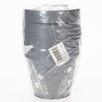 Artikel Blomkruka med prästkragemotiv för elegant inredning, 11 cm, 4 delar