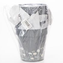 Artikel Blomkruka med blommönster för modern heminredning och sommarbalkongdekoration, 13 cm, 4 delar