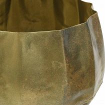 Dekorativ skål i mässing metall skål Ø22/18/14cm set om 3
