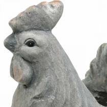 Kyckling för plantering, påskdekoration, växtkruka, vår, dekorativ kycklingbetonglook H30cm