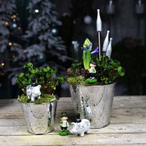 Artikel Kruka med snöflingamönster Ø16,5cm H14,5cm 1 st