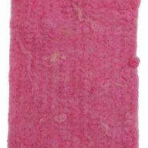 Filtband, kruktejp, ullfilt rosa, orange melerad 15cm 5m