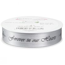 Artikel Sorgband silversvart ordstäv Forever in... 25mm 25m