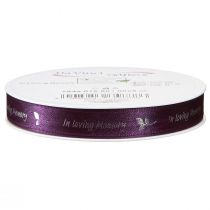 Artikel Sorgband i Lila Silver In Loving Memory 15mm 25m