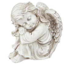 Artikel Sittande dekorationsfigur av sörjande ängel krämfärgad 6,5×5×7,5 cm 2 stycken