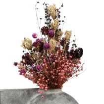 Artikel Torkade blommor lila klöver halm blommor lin dill 35cm 150g