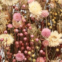 Artikel Torkade blommor rosa klöver halm blommor dill lin 35cm 150g