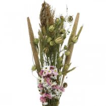 Bukett torkade blommor rosa, vit bukett torkade blommor H60-65cm