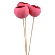 Artikel Torkade blommor dekorativa klockkoppar på en stjälk rosa 42cm 3 st