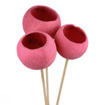 Artikel Torkade blommor dekorativa klockkoppar på en stjälk rosa 42cm 3 st