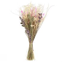 Artikel Torkad blombukett gräseukalyptus krämrosa 200g