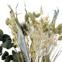 Torkad bukett tistel eukalyptus torkat silver 64cm