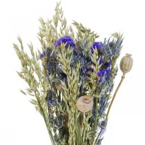 Artikel Bukett torkade blommor Bukett ängsblommor blå H50cm 100g