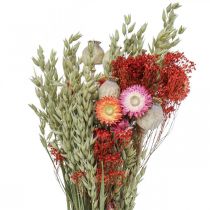 Artikel Bukett torkade blommor Bukett ängsblommor Röd H50cm 150g