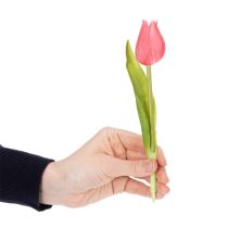 Artikel Högkvalitativ tulpanblomma som en naturtro kopia för bordsvaser, 21 cm, 6 stycken