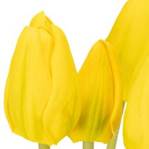 Artikel Konstgjorda tulpanblommor för realistisk vårdekoration i vardagsrum eller kontor, 40 cm, 7 stycken