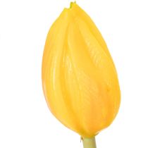 Artikel Konstgjord tulpanbukett, färgglad, realistisk dekoration, hög kvalitet för hemmet, 43 cm, 7 stycken