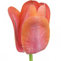 Artikel Tulpan konstgjord blomma röd, orange Konstgjord vårblomma H67cm