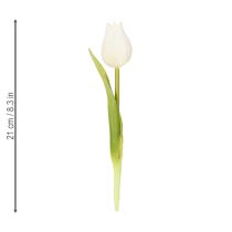 Artikel Konstgjord tulpan, realistisk dekoration, slitstark sidenblomma för hemmet, 21 cm, 6 stycken