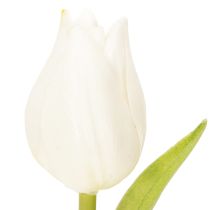 Artikel Konstgjord tulpan, realistisk dekoration, hållbar konstgjord blomma för hemmet, 21 cm, 6 stycken