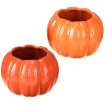 Artikel Kruka keramik pumpa orange blandad Ø14cm H10cm 2 st