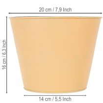 Artikel Metallkruka, pastell orange, Ø20cm H16cm