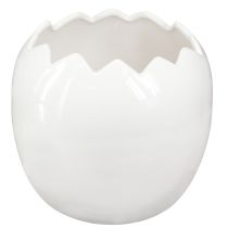 Artikel Planteringskruka Påskägg Stort ägg Keramik växtkruka Vit 20×18cm