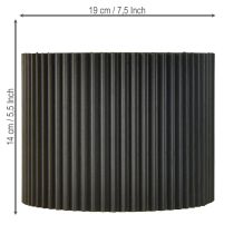 Artikel Pappersblomkruka svart Ø19cm H14cm 3 st