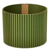 Artikel Blomkruka av papper mörkgrönt Ø19cm H14cm 3 st