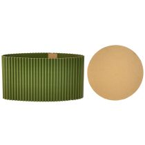Artikel Blomkruka av papper mörkgrönt Ø19cm H14cm 3 st