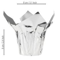 Artikel Kruka silverblank presentförpackning Ø5,5cm H6cm 8 st