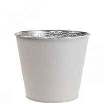 Blomkruka metall blomkruka pastellvit Ø12cm