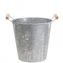 Planterkruka vintage dekorativ metallhink Ø16cm H15cm