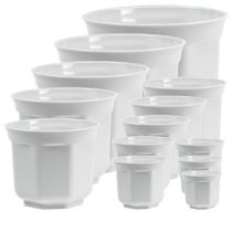 Planter &quot;Tino&quot; vit Ø10cm - 40cm, 1 st