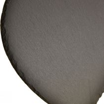 Artikel Alla hjärtans dag skiffer hjärta dekoration hjärta svart B16cm 4 st