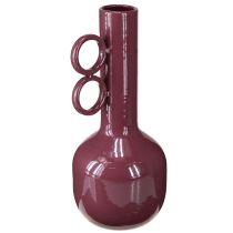 Artikel Modern, konstnärlig vas med lång hals och runda handtag för eleganta inredningar, 24 cm