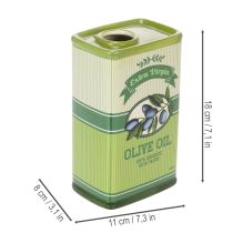 Artikel Olivoljavas, keramik, perfekt för köksdekoration och medelhavsbord, 18 cm