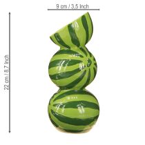 Artikel Vas vattenmelon keramik vas sommar dekoration keramik H22cm