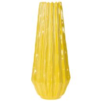 Artikel Vas med räfflad design för elegant inredning i vardagsrummet, 33 cm