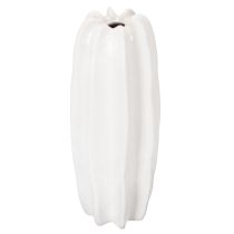 Artikel Ribbad vas, modern keramikvas för torkade blommor, 40 cm